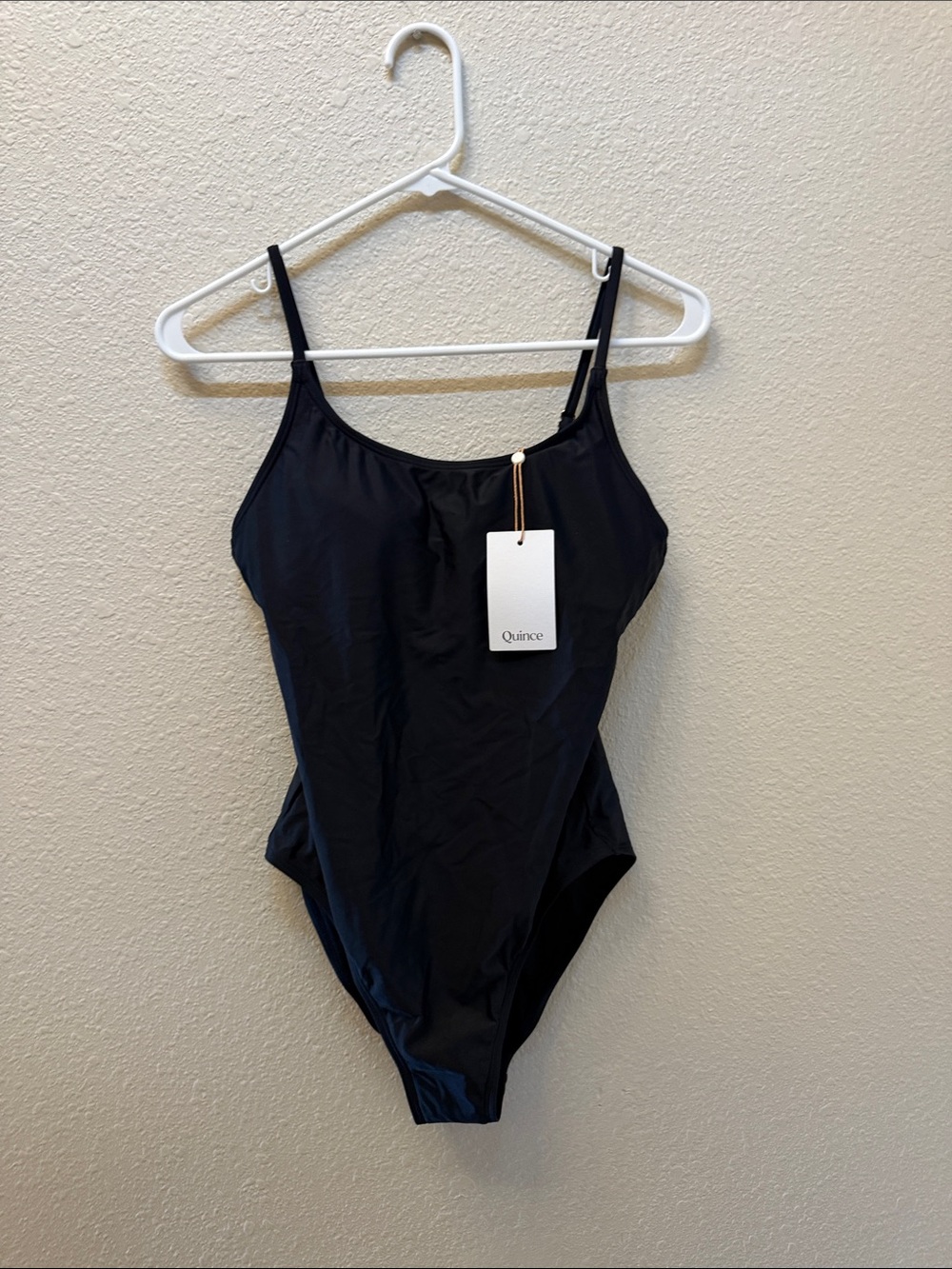 Quince Women's Black One-Piece Swimsuit